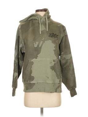 Eytys Lewis Hoodie Stained Green Splash Dye Hooded Sweatshirt Size XS NWT Italy